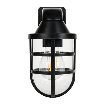Marina Polycarbonate Black Wall Light